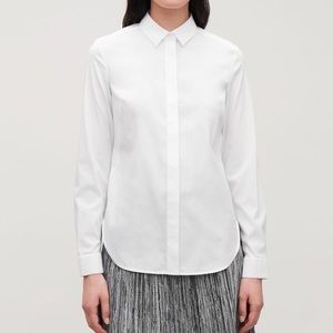 COS Slimfit Stretch Button Down in Pale Mint